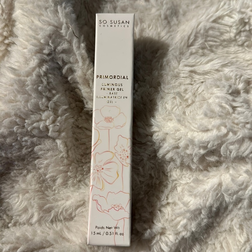 NIP So Susan Cosmetics Primordial Luminous Primer Gel Base .5 oz